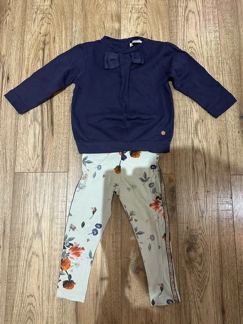 Set top e leggings Ted Baker per bambina taglia 2-3 anni prezzo disponibile: £35,00