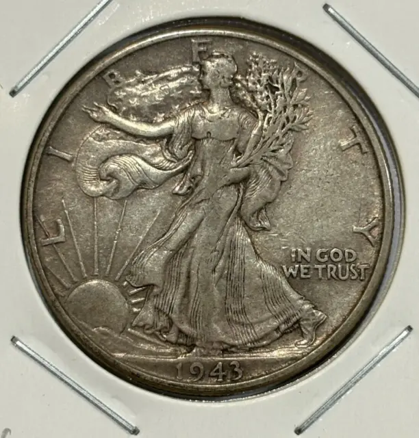 1943 United States ½ Dollar "Walking Liberty Half Dollar" 0.900 Silver Coin