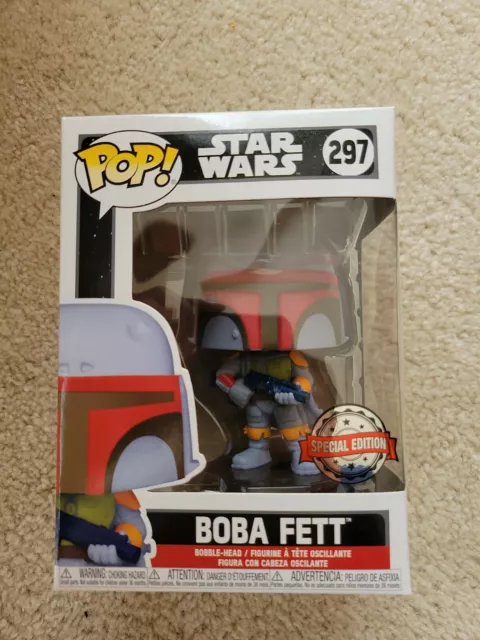 Funko Pop! Star Wars Boba Fett Vintage Bait Special Edition Exclusive #297