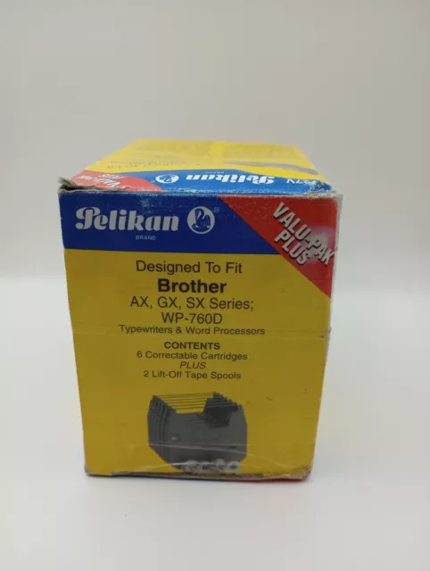 Pelikan Valu-Pack 6 Correctable Cartridge Ribbon + 2 Lift Off Tape Spools 6P727V