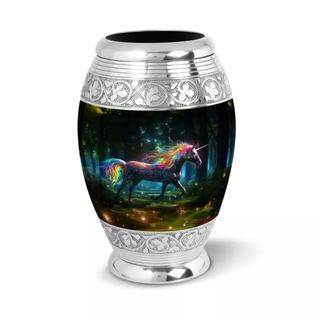 Unicorn Design Cremation Urn for Human Ashes 3" Keepsake Funeral Memorial Urn