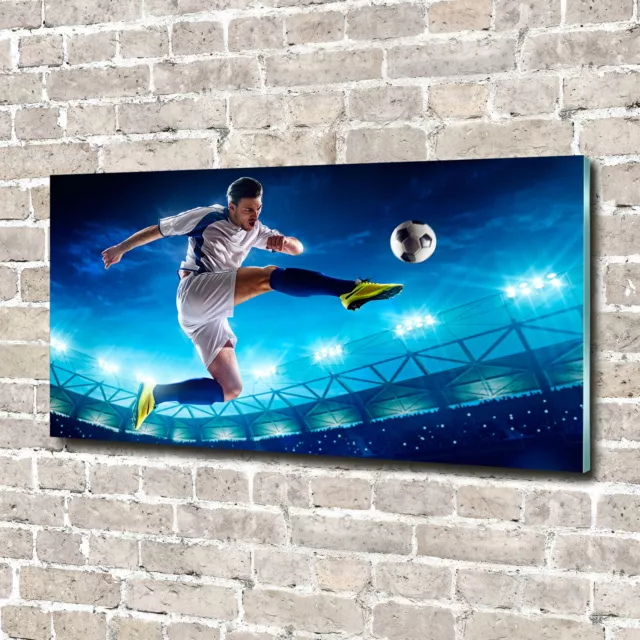 Acrylglas-Bild Wandbilder Druck 140x70 Deko Sport Fußballer