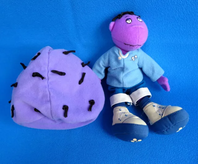 MILO soft toy PURPLE DOLL ON BEAN BAG THE TWEENIES * CBBC WORLDWIDE VINTAGE 1999