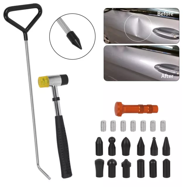 14X PDR Paintless Dent Repair Rod Kit Auto Dent Removal Car Dent Pullout Tools