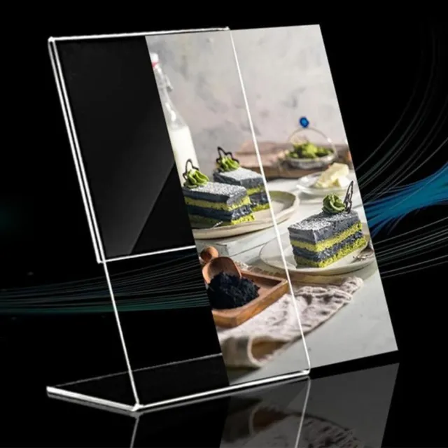 Klarer Acryl Display Ständer Tischaufsteller Kartenständer 10 cm x 15 cm