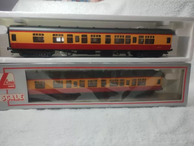 Two  O Gauge Lima BR Blood and Custard Coaches