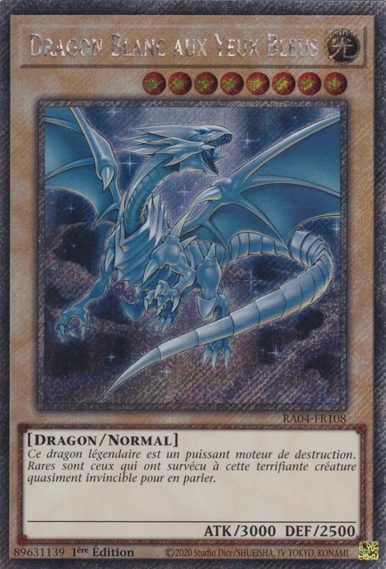 Tapisserie XXL Yu-Gi-Oh Yeux Bleus Dragon Blanc - Poster Mural Géant - Neuf