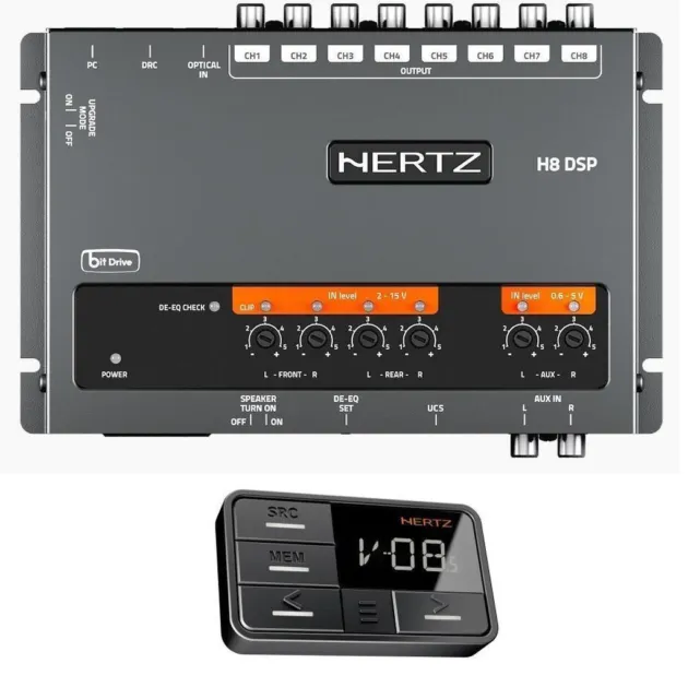 Hertz H8 DSP DRC DSP inkl. DSP Remote Control Auto PKW KFZ