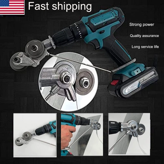 ELECTRIC DRILL SHEARS Plate Cutter Attachment Metal Sheet Cutter