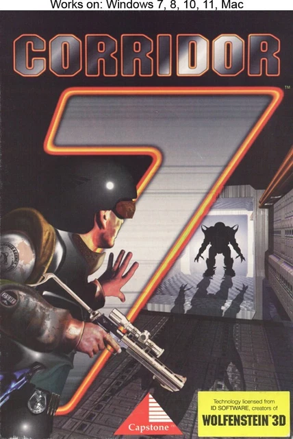 CORRIDOR 7: ALIEN Invasion PC Mac Game 1994 Capstone Windows 7 8 10 11 ...