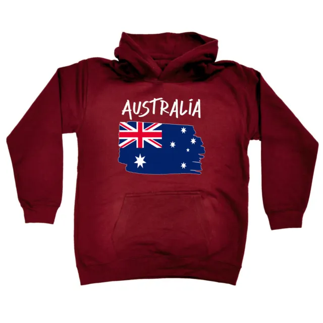 Australia Country Flag Nationality Supporter Sports -  Kids Children Hoodie