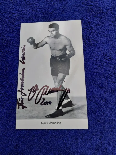 Autogrammkarte Max Schmeling