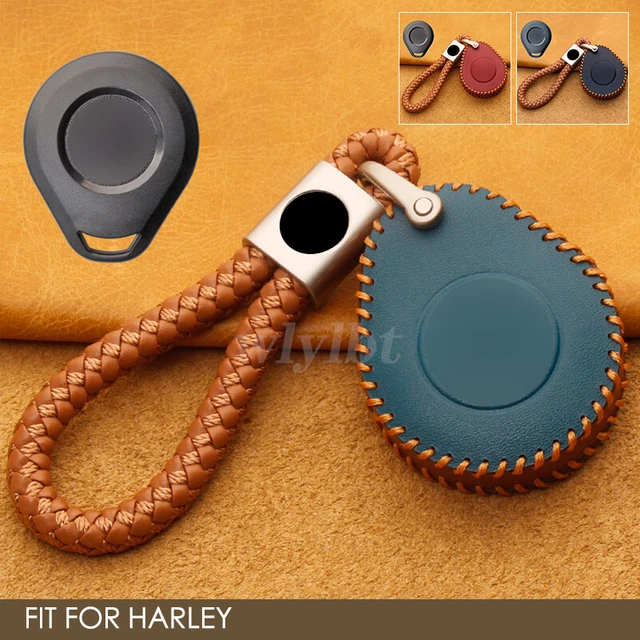 GENUINE LEATHER MOTORCYCLE Key Fob Cover For Harley Davidson X48 1200