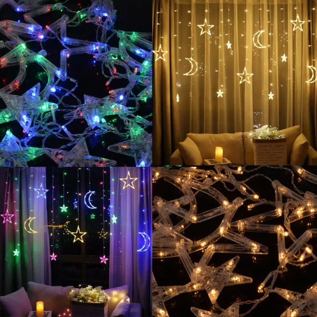 La fée Ramadan lumière LED de la fenêtre de rideau de lumière pour l'étoile  lune Festival String Salle de décoration de Noël - Chine Voyant LED, lampe  à ultraviolet