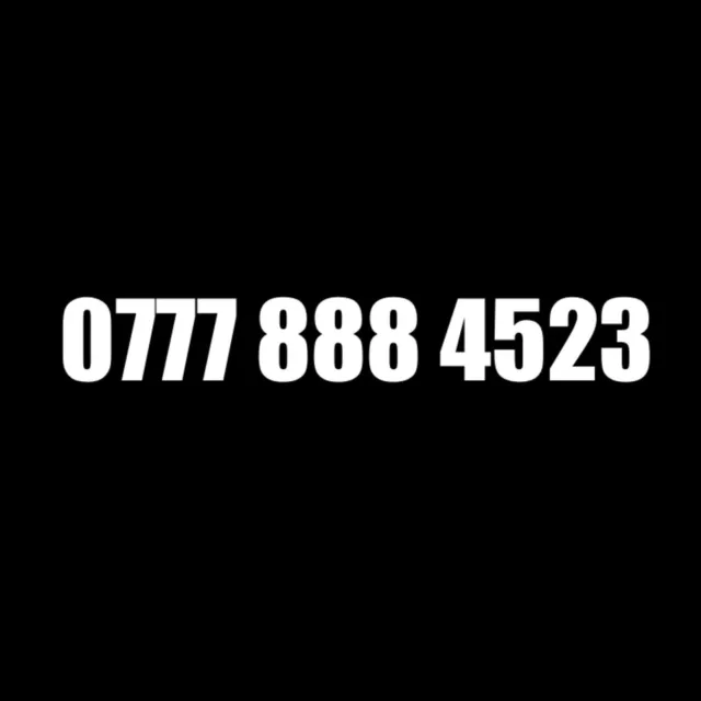 ⭐ Gold Easy Vip Memorable Mobile Phone Number Diamond Platinum Sim Card 0777 888