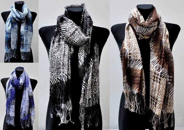 Nella-mode CHIC & ELEGANT: Leoparden NICKITUCH, Tuch, Halstuch Klassisches Leo-Muster; 53x53 Cm