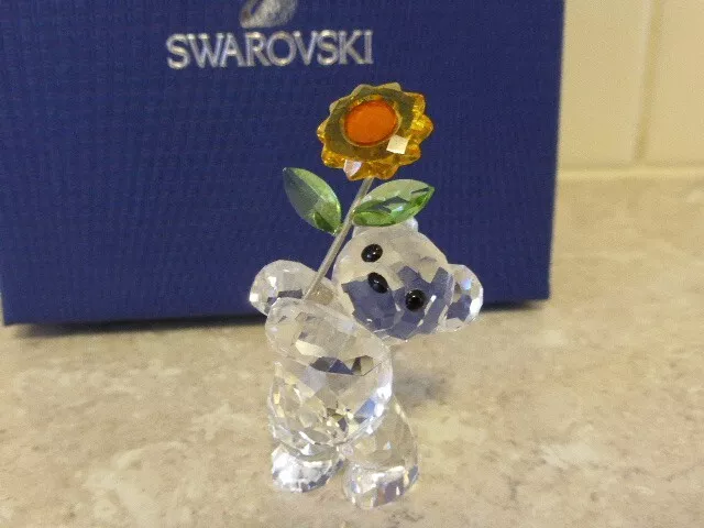 Swarovski Crystal Kris Bear A Sunflower For You Figurine 5268764