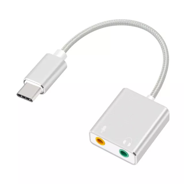 USB-C USB 3.1 Externe Sound Karte 7.1 Audio Adapter für Windows PC Laptop MacOS