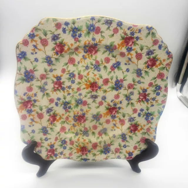 Vintage Chintz Royal Winton Grimwades Old Cottage Chintz Plate 9.5" **