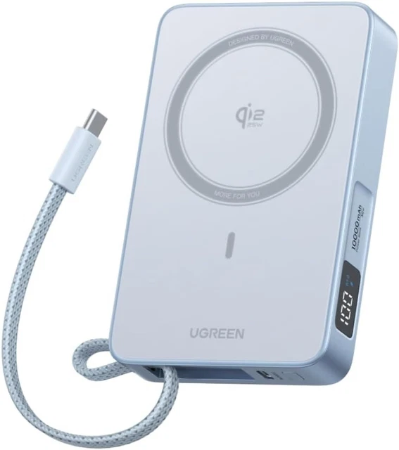 UGREEN MAGFLOW MAGNETIC Wireless Power Bank 10000mAh, Qi2 25W MagSafe ...