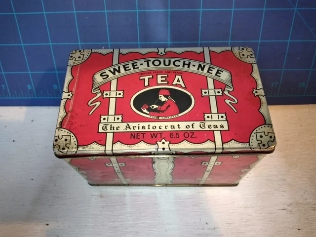 Boîte En étain Vintage Ridgwais Ingland Tea, Années 1950-60 – Occasion, Voir Photo, Modèle 567