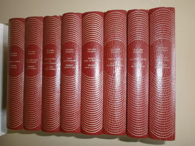 (8 volumes) 16 Romans de Georges Simenon (Maigret) -Collection  Gallimard 1970