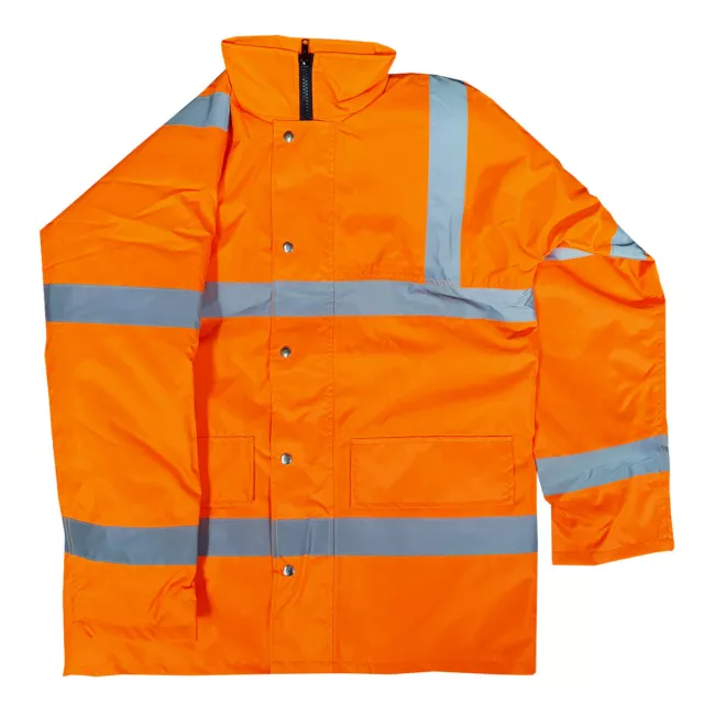 Hymac 300 Hi Vis Motorway Traffic Jacket Reflective Orange