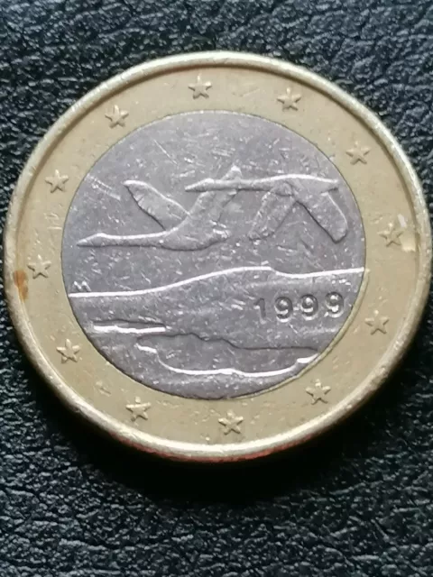 1 Euro Münze Finnland 1999 Singschwäne