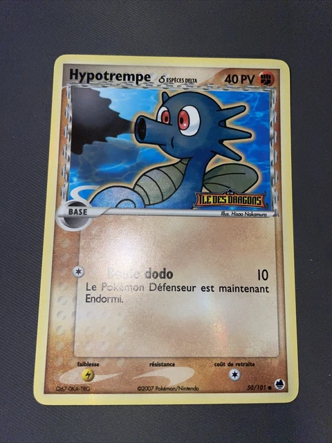 Hypotrempe Holo - Pokemon 50/101 Ex Ile Des Dragons Excellent Etat Fr