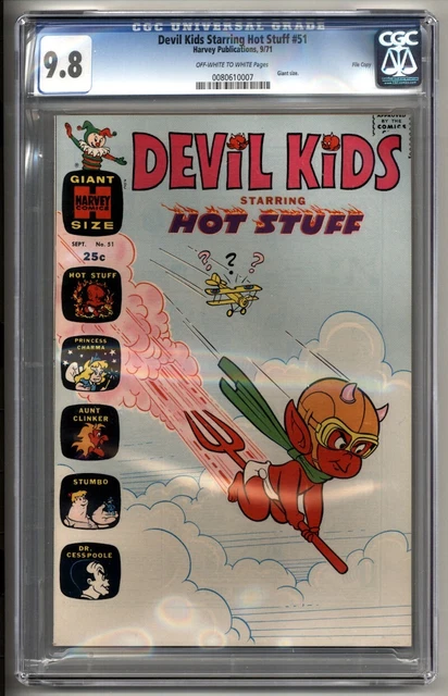 Devil Kids Starring Hot Stuff #51 Cgc Nm/Mt 9.8 1971 Harvey Comics File Copy