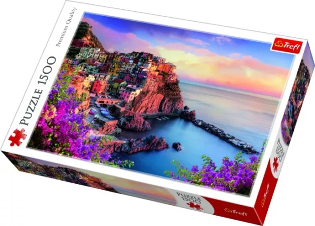 Trefl 1500 Piece Adult Large View Manarola Italy Bay Jigsaw Puzzle NEW 2