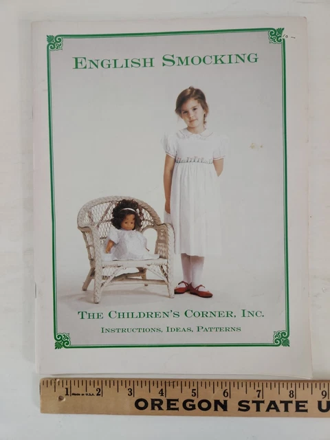 Fuera de imprenta 1981 Inglés Smocking by The Children's Corner Patrón de instrucción Costura UC