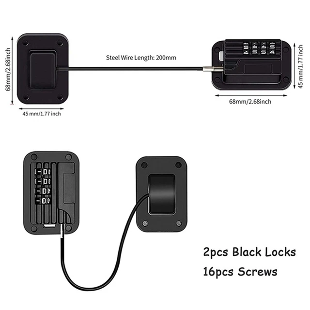 4 ,Fridge Lock for Kids , Child Safety Cabinet Window Locks, Baby Door Lock V5M2 3