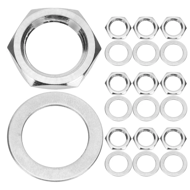 Juego 8 Pernos Hexagonales M10-1,5x20 Mm Con Tuercas Y Arandelas - Acero Inoxidable 304, Rosca Gruesa, Para Maquinaria Y Construcción