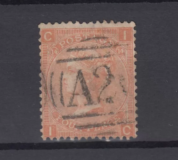 GB QV 1865 4d Vermillion SG93 A26 Used In Gibraltar Fine Used BP9666