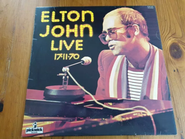 ELTON JOHN live 17.11.70  ALBUM 33T LP  très bon état