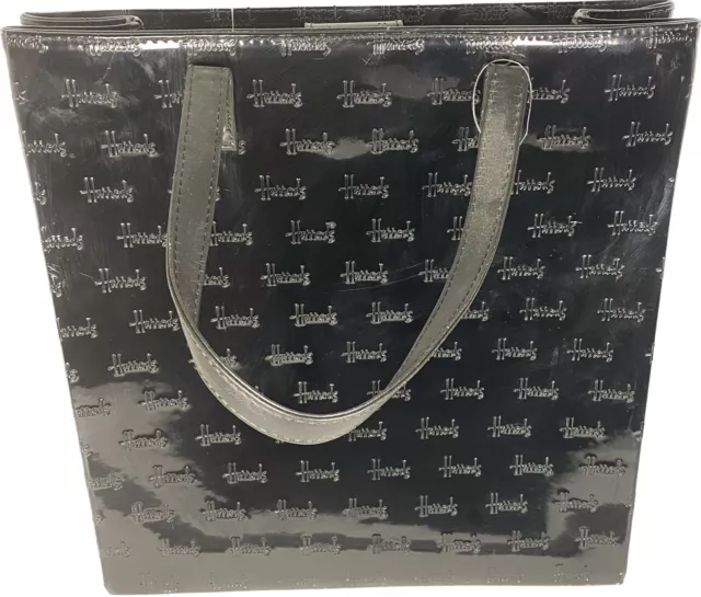 New  harrods Shoulder bag waterproof handbags black print PVC shopping Storage