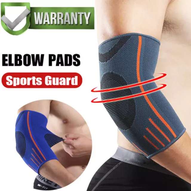 Elbow Brace Support Compression Sleeve Tennis Golfer Arthritis Pain Gym Easy Fit