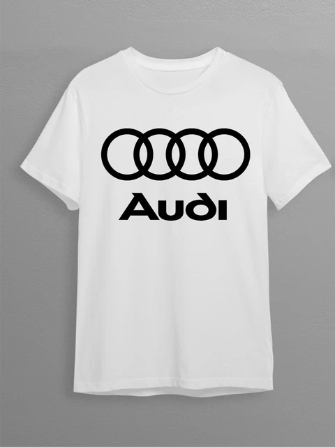 T-Shirt Maglia Maglietta Audi Moto Per Uomo Donna In Cotone Nera Rossa T Shirt