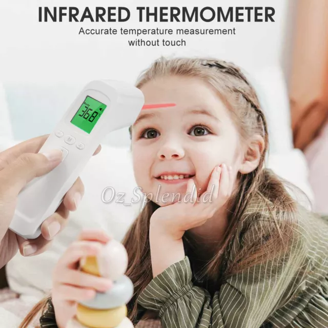 Digital IR Thermometer Forehead Ear Non-contact Infrared Body Temperature Gun AU 3