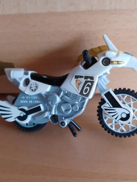 Power Rangers White Ranger  Thunder Bike, Motorrad, Bandai 1994