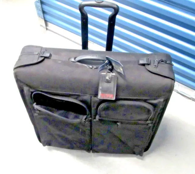 Tumi Alpha Nylon 2 Wheeled Large Rolling Garment Luggage Bag 22032Dh Black 3