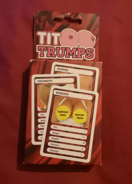 Adult 18+ explicit t*t Top Trumps card game Ann Summers novelty funny gift