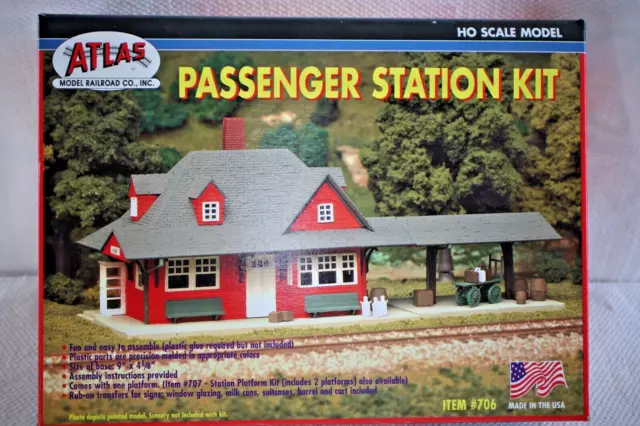 Ho Scale Atlas Passenger Station Kit NIP #706