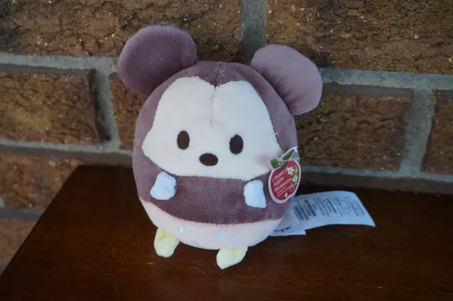 PLUSH Disney MICKEY Mouse Ufufy Apple Blossom 4.5" Stuffed Animal Soft Doll Toy