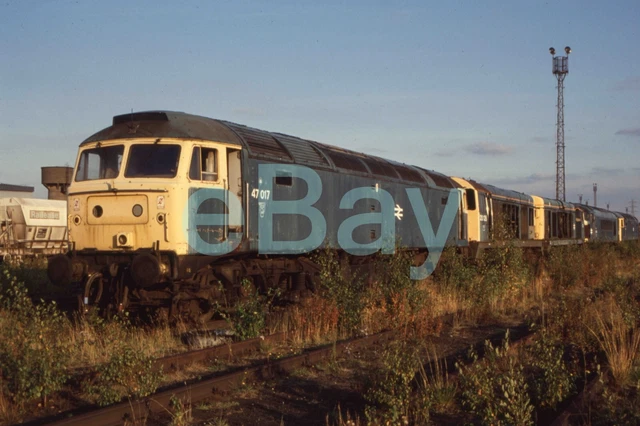 35MM RAILWAY SLIDE of Class 47 47017 & 20126 @ Tinsley Copyright to ...