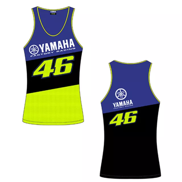 Offizielles Damen Original Vr46 46 Valentino Rossi Yamaha Factory Renn Tank Top