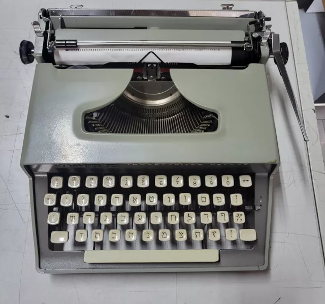 1969 REMINGTON TRAVEL-RITER DE LUXE Hebrew Keyboard's TYPEWRITER Not Found