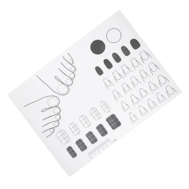 Almohadilla de uñas de acrílico estera artística placas de estampado esmalte pegatinas de manicura