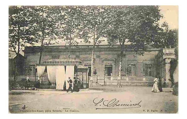 58 - Pougues les Eaux - Le Casino - Anim�e - Oblit�ration ronde de 1903 - CPA -